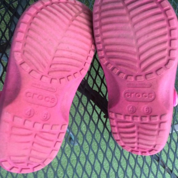 CROCS clogs raspberry pink Size 6 - Picture 4 of 5